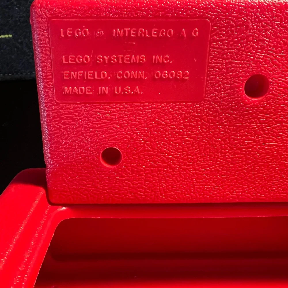 Lego Red Vintage Carry Case Storage Box Made in USA 1980s Full‎ 2+lbs Rare Legos